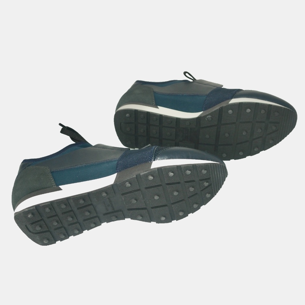 NEW BALENCIAGA WOMENS LEATHER MESH SUEDE RACE RUNNER LOW TOP SNEAKERS - Picture 8 of 9
